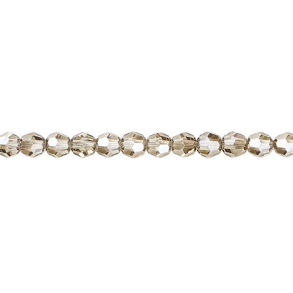Bead 1pkg12 crystal bronze, Crystal Passions&reg; 4mm faceted rondelle 5000 image number 0