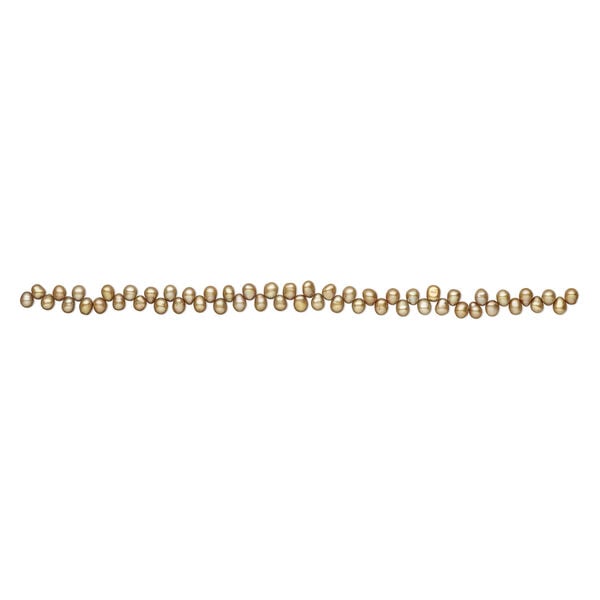 Freshwater pearl 1pkg1, top-drilled rice, 15 inch satin sand 6x5mm-8x6mm cultured image number 1
