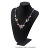 Display, necklace, velveteen, black, 12 x 9 x 4-1/4 inches. Sold individually. image number 2