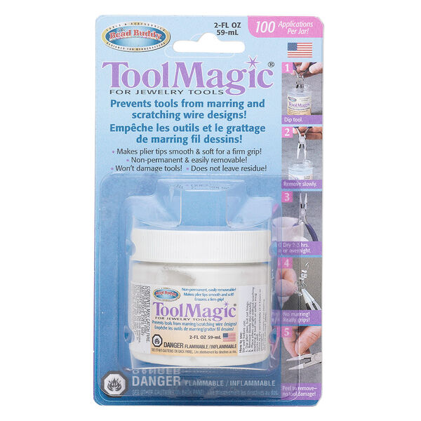 Coating, Tool Magic®, rubber, pkg/2-ounce jar, white. image number 0