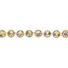 Bead, glass 1pkg8, multicolored, 14mm round with hand-painted flower. image number 1