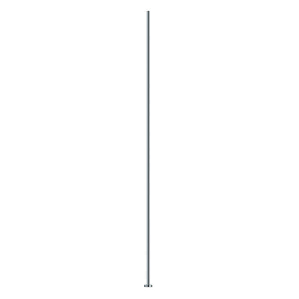 Head pin, gunmetal-plated brass, 2-1/2 inches, 21 gauge. Sold per pkg of 100. image number 0