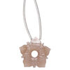 Coffee moonstone 1pkg1, hand-cut top-drilled carved flower bead natural B grade, 20x20mm / 4mm center hole image number 0