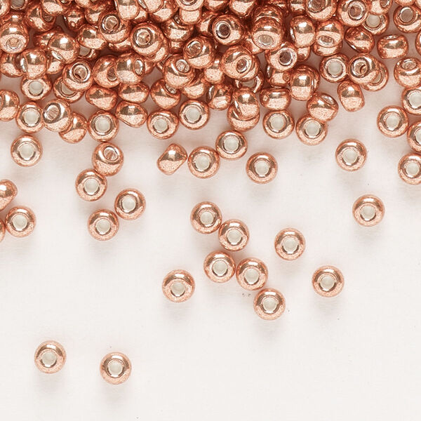 Seed bead, Miyuki, glass, pkg/50g, #8 rocaille, opaque galvanized muscat, (RR-1072). image number 0