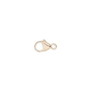 Clasp lobster claw 1pkg1 14Kt rose gold-filled, 7x5mm, 1-strand