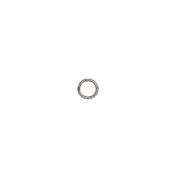 Jump ring, stainless steel, 5mm round, 3.6mm inside diameter, 22 gauge. Sold per pkg of 50. image number 0