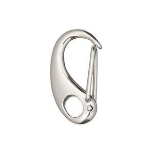 Clasp self-closing clip 1pkg1 sterling silver 27.5x14.5mm triggerless