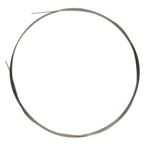 Wire, niobium, natural, half-hard, round, 22 gauge. Sold pkg of 5 feet.