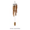 Wind chime, bamboo / teak wood, 1pk of 10 pieces, mixed sizes / shapes, lacquered image number 1