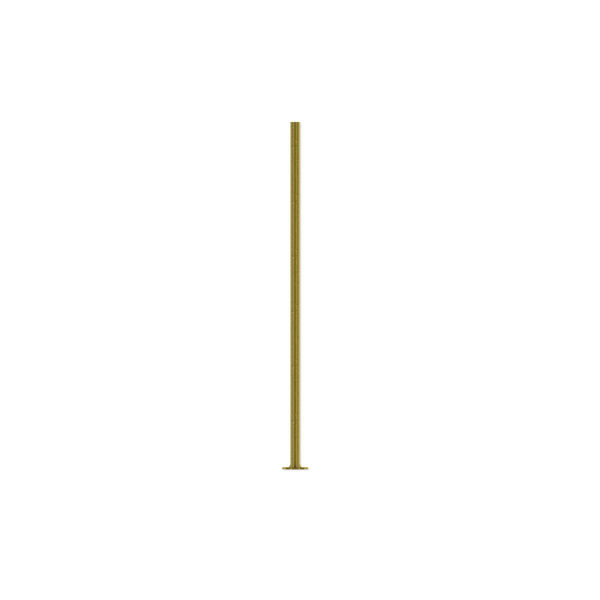 Head pin, antique brass-plated steel, 1 inch, 21 gauge. Sold per pkg of 500. image number 0