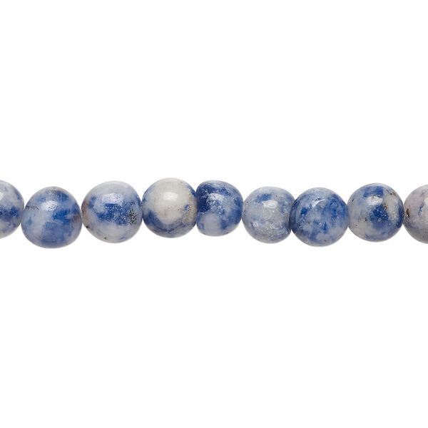 Sodalite 1pkg1, round bead natural, 15 inch 6-7mm image number 0