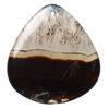 Black agate 1pkg1, rounded triangle focal 43x42x42mm image number 0