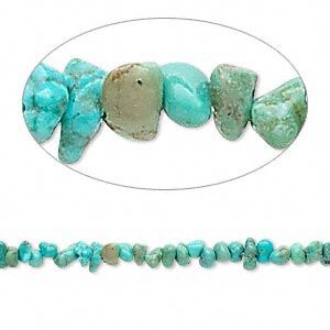 Turquoise 1pkg1, chip bead 15.5-16 inch mini