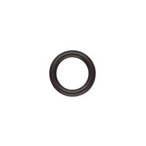 Component, Oh! Ring™, silicone, black, 15mm round with 10mm hole. Sold per pkg of 100.