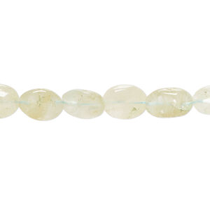 Aquamarine 1pkg1, hand-cut puffed oval bead, 13 inch 8x6mm-10x7mm