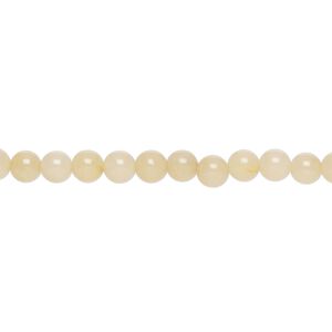 Golden "jade" 1pkg1, round bead 15 inch 4-5mm