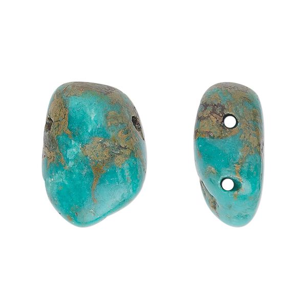 Turquoise 1pkg2, polished nugget bead large image number 0