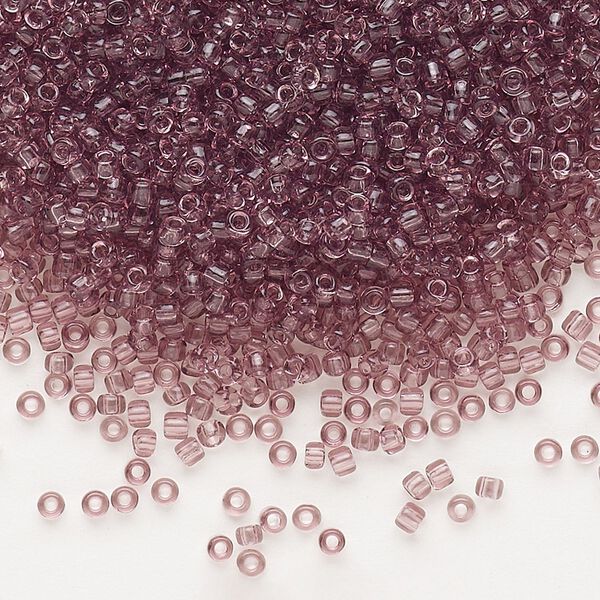 Seed bead, Dyna-Mites™, glass, pkg/40g, #11 round, transparent lilac, (10 11/0 RR). image number 0