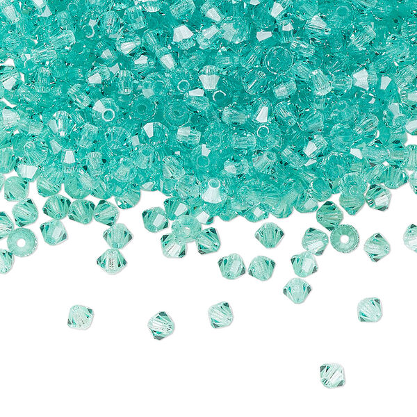 Bead 48pk Caribbean Sea, Preciosa Czech crystal 3mm bicone image number 0