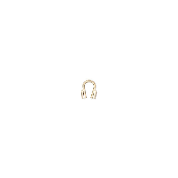 Wire protector, Accu-Guard™, 14Kt gold-filled, 4mm tube with 0.8mm inside diameter. Sold per pkg of 100. image number 0