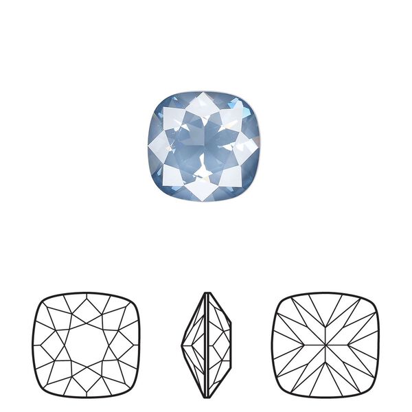 Fancy stone 72pk crystal denim ignite LacquerPRO, Swarovski® 12mm cushion 4470 image number 0