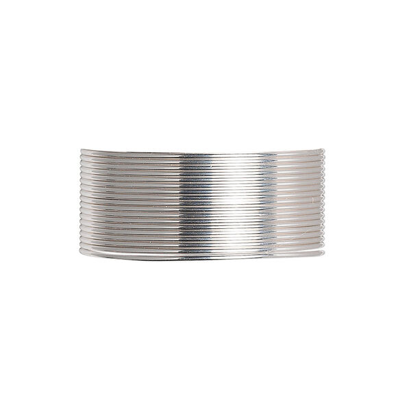 Wire, sterling silver, dead-soft, round, 22 gauge. Sold per 25-foot spool. image number 0