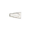 Clasp magnetic fold-over 1pkg1 sterling silver, 25x10mm irregular rectangle, JBB Findings 1-strand image number 1