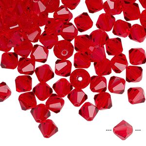 Bead 144pk light Siam, Preciosa Czech crystal 6mm bicone