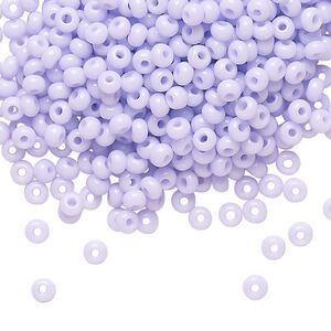 Seed bead, Preciosa Ornela Czech glass, pkg/500g, #8 rocaille, opaque lilac, (23420).