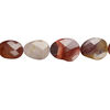 Moukaite jasper 1pkg1, faceted flat freeform bead natural 15.5-16 inch 28x21mm-40x30mm image number 0