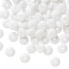 Bead, Czech pressed glass 1pkg150, opaque white, 6x2.5mm rondelle. image number 0