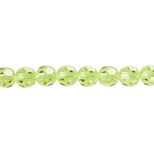 Bead 12pk citrus green, Crystal Passions® 6mm round 5000 image number 0