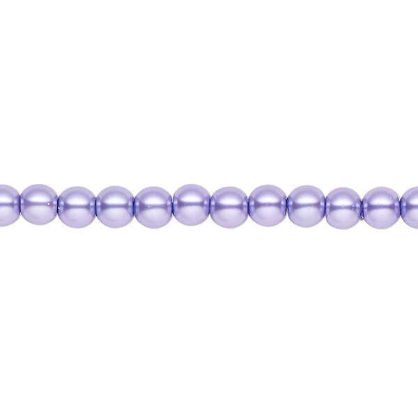 Pearl 2pk violet, Celestial Crystal® 4mm round 15.5-16 inch image number 0
