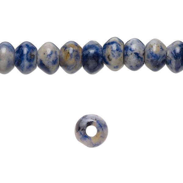 Sodalite 1pkg10, saucer bead natural 8x5mm image number 0