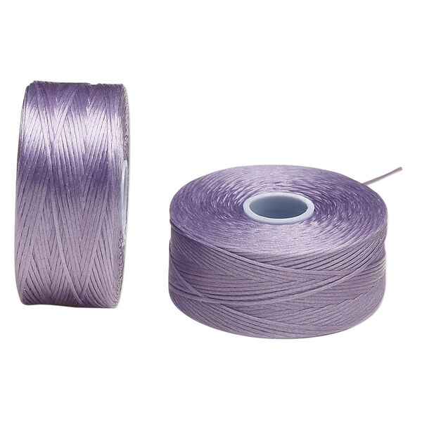 Thread, C-Lon®, nylon, pkg/(2) 78 yards, lavender, size D. image number 0