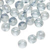 Bead 1pkg50 Czech glass druk, translucent blue luster, 8mm round. image number 0