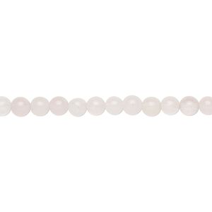 Rose quartz 1pkg1, round bead natural 15.5-16 inch 4mm