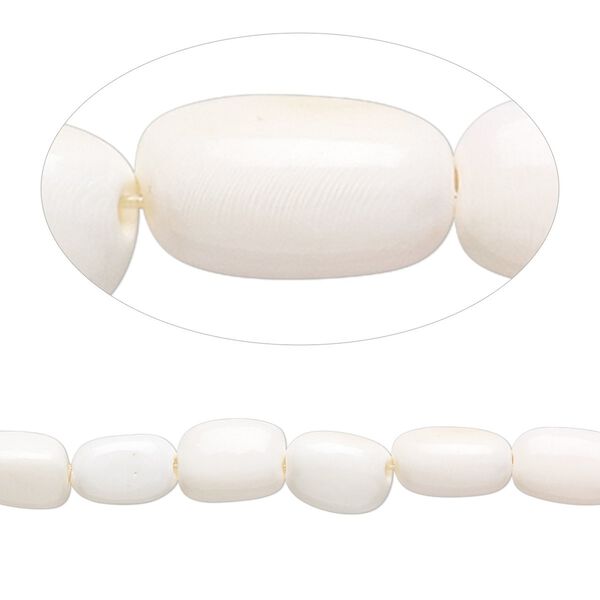 Bead, red lip shell (natural), mini to small nugget, Mohs hardness 3-1/2. Sold per 15" to 16" strand. image number 0