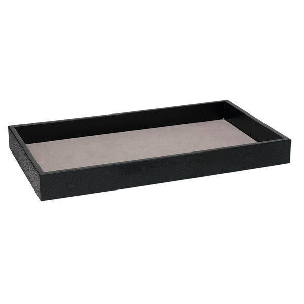 Display tray, plastic, black, 14-3/4 x 8-3/8 x 1-1/2 inches. Sold individually. image number 0