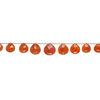 Carnelian 1pkg9, hand-cut top-drilled faceted puffed teardrop bead, graduated 14x13mm-27x26mm image number 1