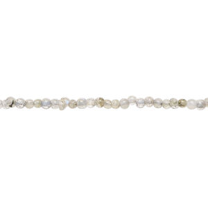 Labradorite 1pkg1, hand-cut uneven round bead natural, 13 inch 1-2mm