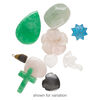 Multi-gemstone / glass 1pkg10, mixed shape drop mix 13x12mm-45x45mm image number 2