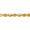 Golden "jade" 1pkg1, puffed oval bead natural, 15 inch 30x20mm (quartz) image number 1