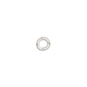 Clasp hinged ring 1pkg1 sterling silver 7mm round