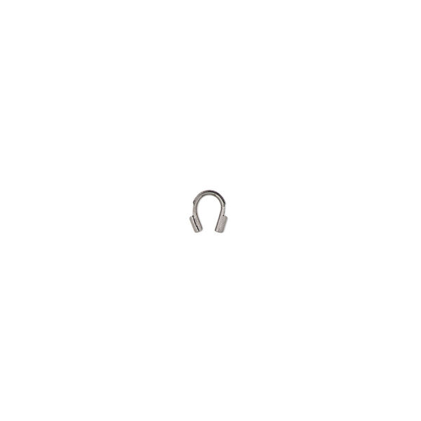 Wire protector, Accu-Guard™, gunmetal-plated brass, 4mm tube. Sold per pkg of 500. image number 0