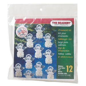 Ornament kit 1pkg1 The Beadery&reg; polystyrene, baby sunburst&reg; angels, mixed colors, ornament (7489)