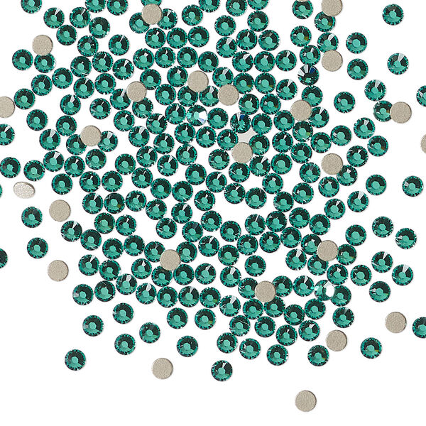 Flat back 1pkg1440 Caribbean green foil back, Swarovski&reg; ReCreated&trade;, 2.1-2.3mm rose round SS7 2058 image number 0