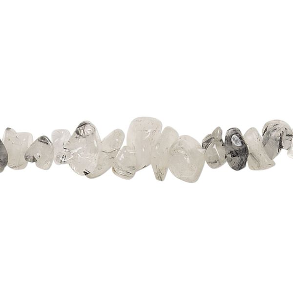 Tourmalinated quartz 1pkg1, chip bead natural 15 inch small image number 0