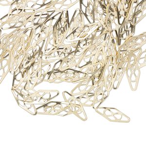 Plaque, 14Kt gold-filled, 11x4x0.25mm. Sold per pkg of 100.