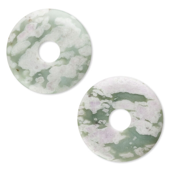 Peace "jade" 1pkg2, donut focal natural B grade, 40mm image number 0